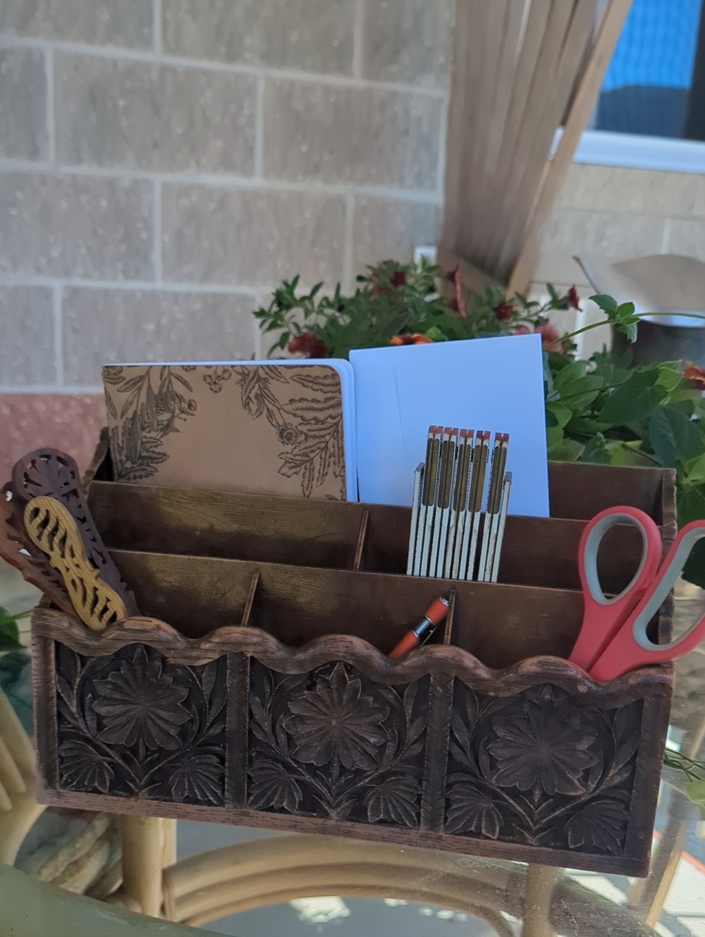 Vintage mail organizer